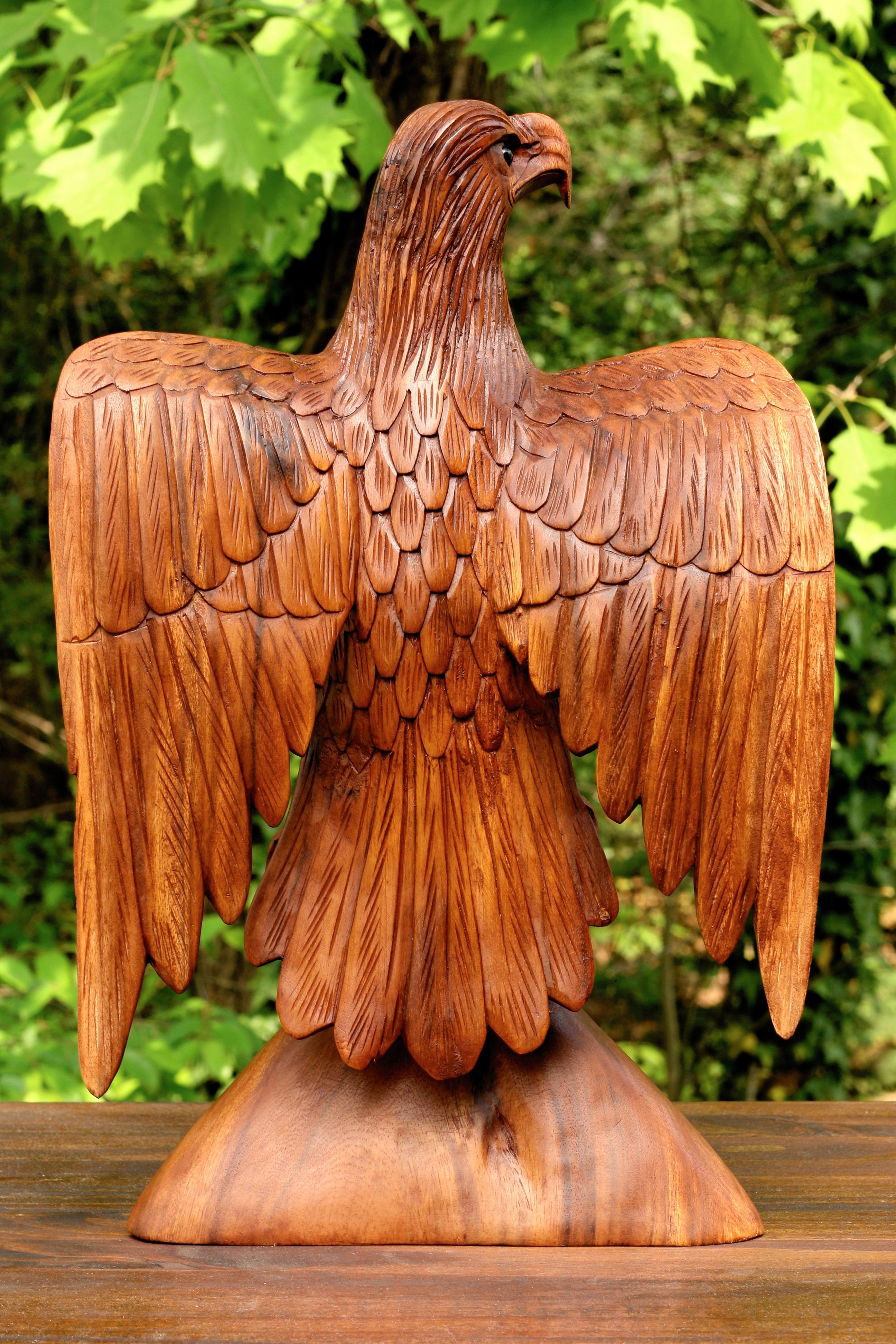 Eagle Wood Sculpture - Natural Wonders