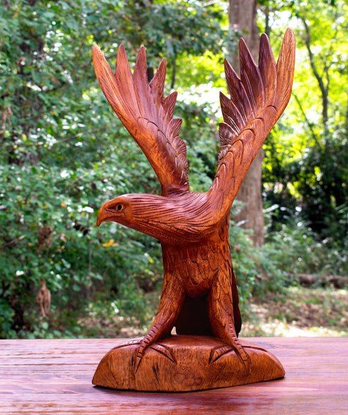 Eagle Wood Sculpture - Natural Wonders